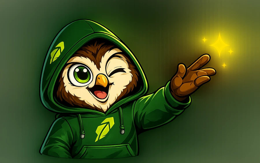 HoodAI owl casting AI magic